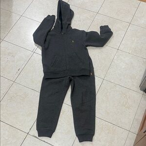 Polo by Ralph Lauren Kids Charcoal Sweatpants & Hoodie Set